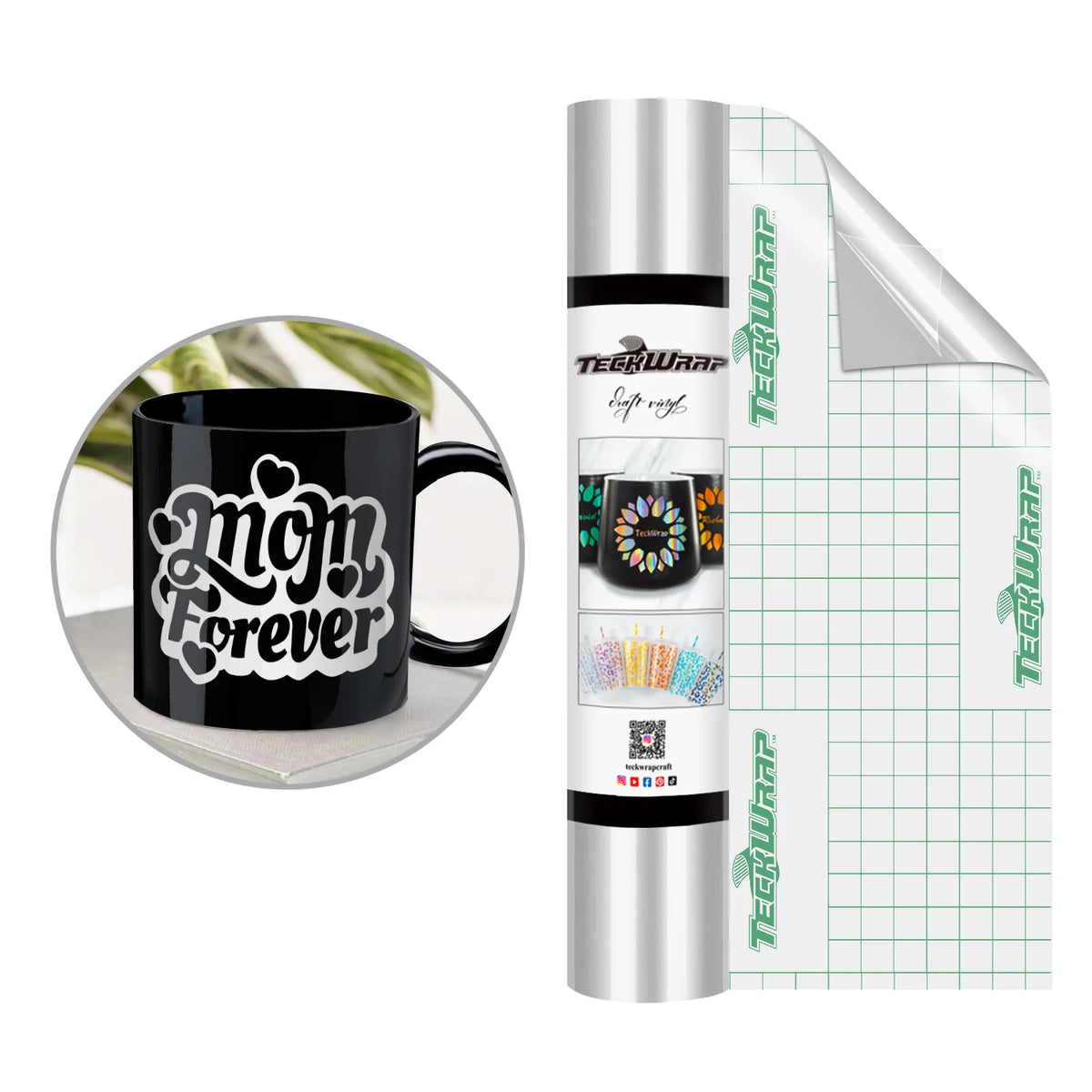 Super Glossy Permanent Adhesive Vinyl Foil - TeckWrap Craft Europe