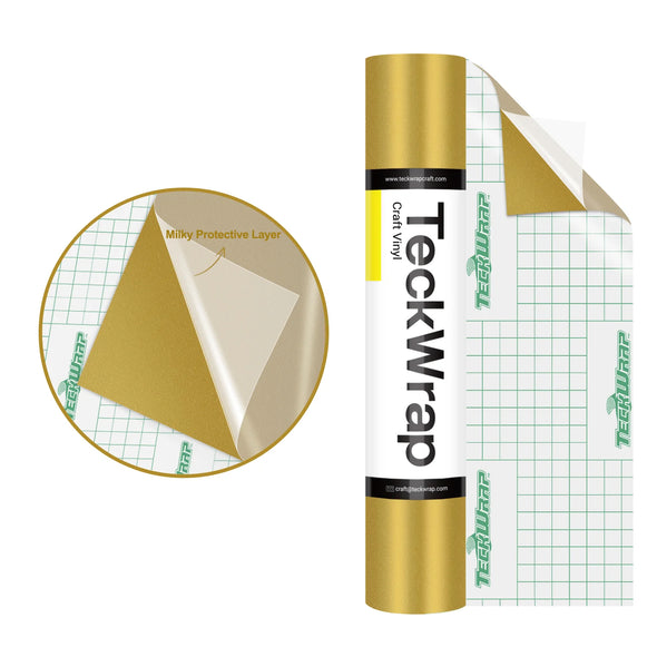 Super Matte Permanent Adhesive Vinyl Folie with Protective Layer - TeckWrap Craft Europe