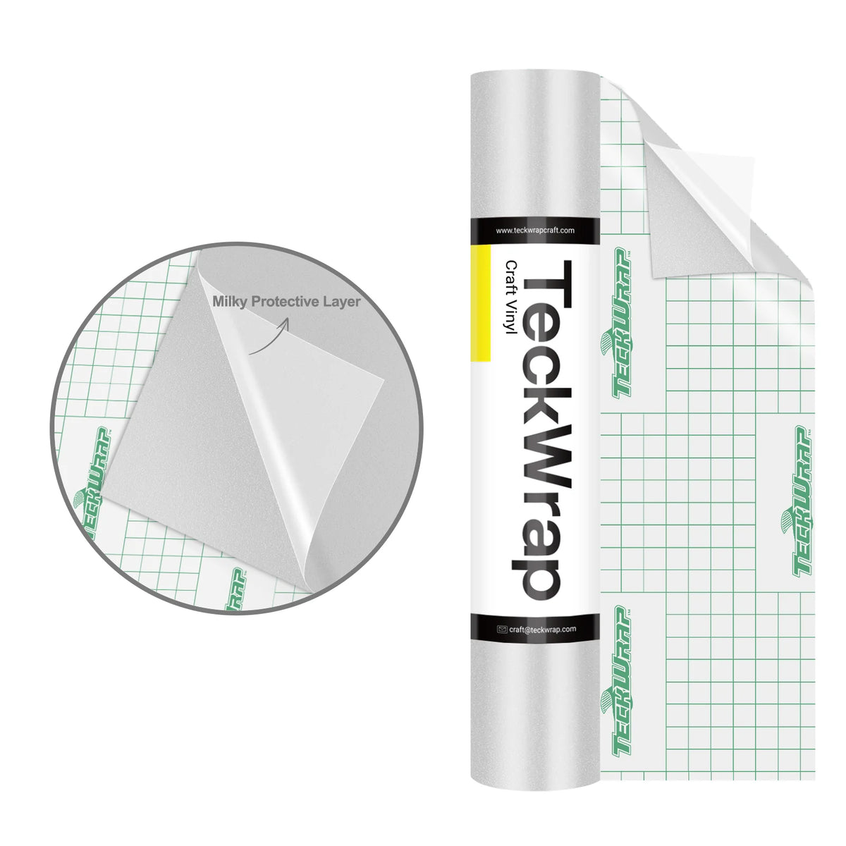 Super Matte Permanent Adhesive Vinyl Folie with Protective Layer - TeckWrap Craft Europe