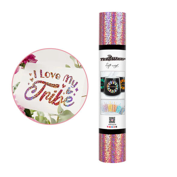 Permanent Holographic Sparkle Adhesive Craft Vinyl Foile - TeckWrap Craft Europe