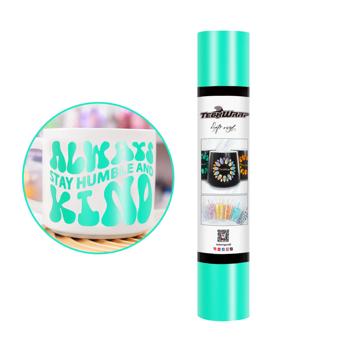 Matte Permanent Adhesive Vinyl Folie - TeckWrap Craft Europe