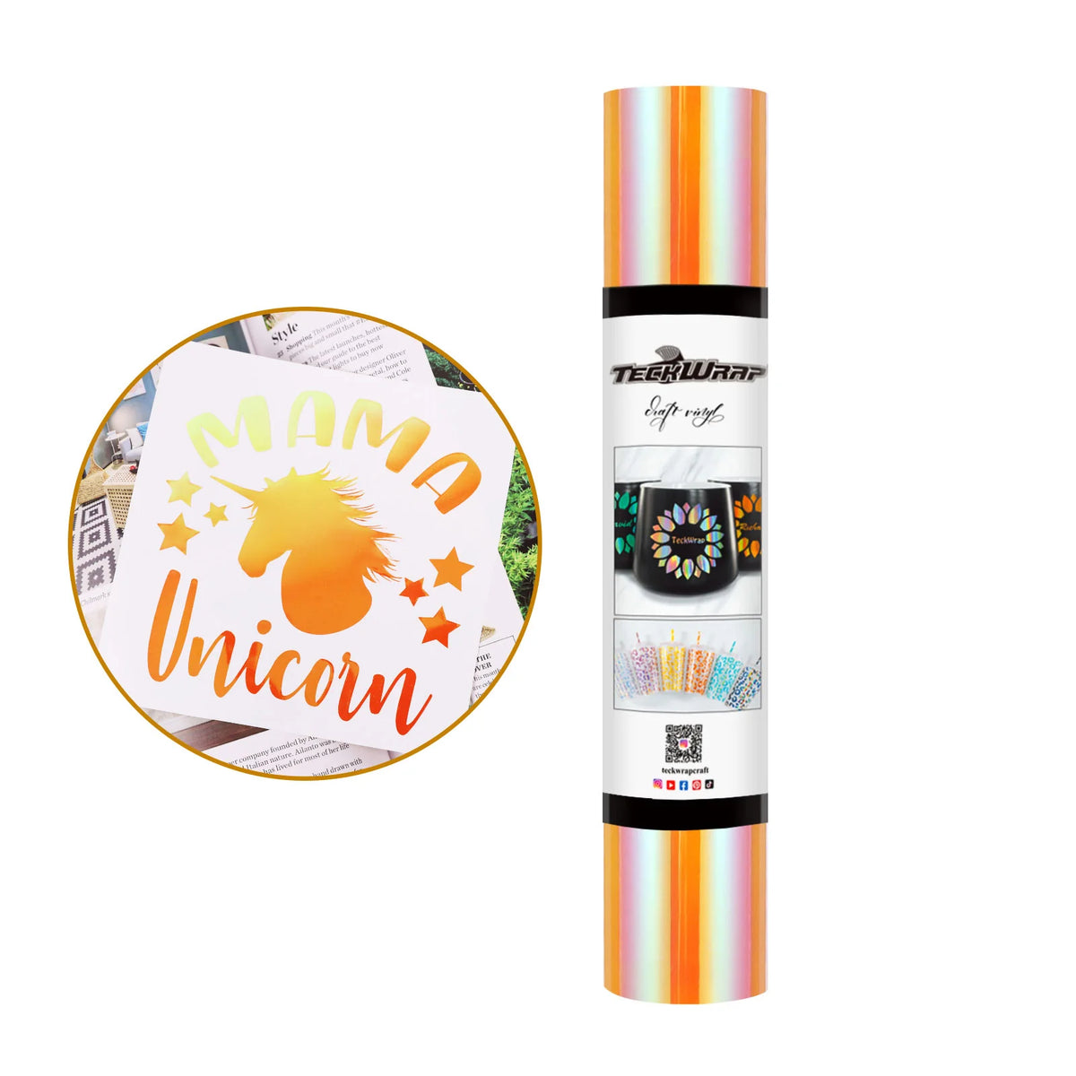 Opal Adhesive Craft Vinyl Foil Roll - TeckWrap Craft Europe