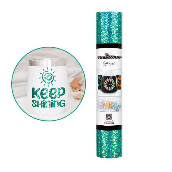 Permanent Holographic Sparkle Adhesive Craft Vinyl Foile - TeckWrap Craft Europe