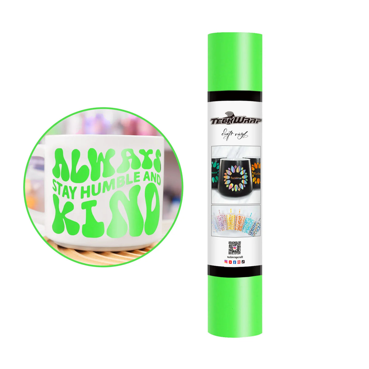 Matte Permanent Adhesive Vinyl Folie - TeckWrap Craft Europe