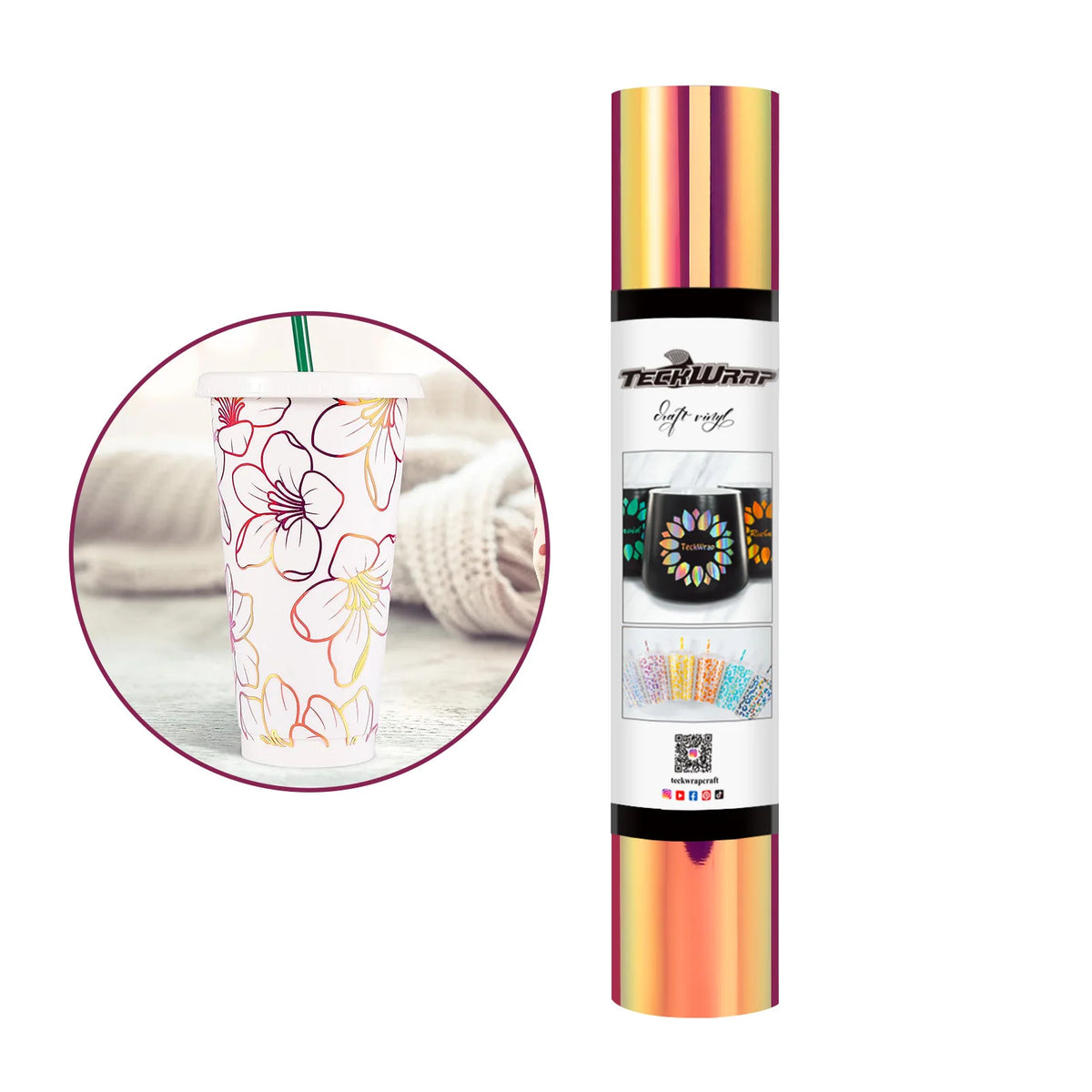 Opal Adhesive Craft Vinyl Foil Roll - TeckWrap Craft Europe