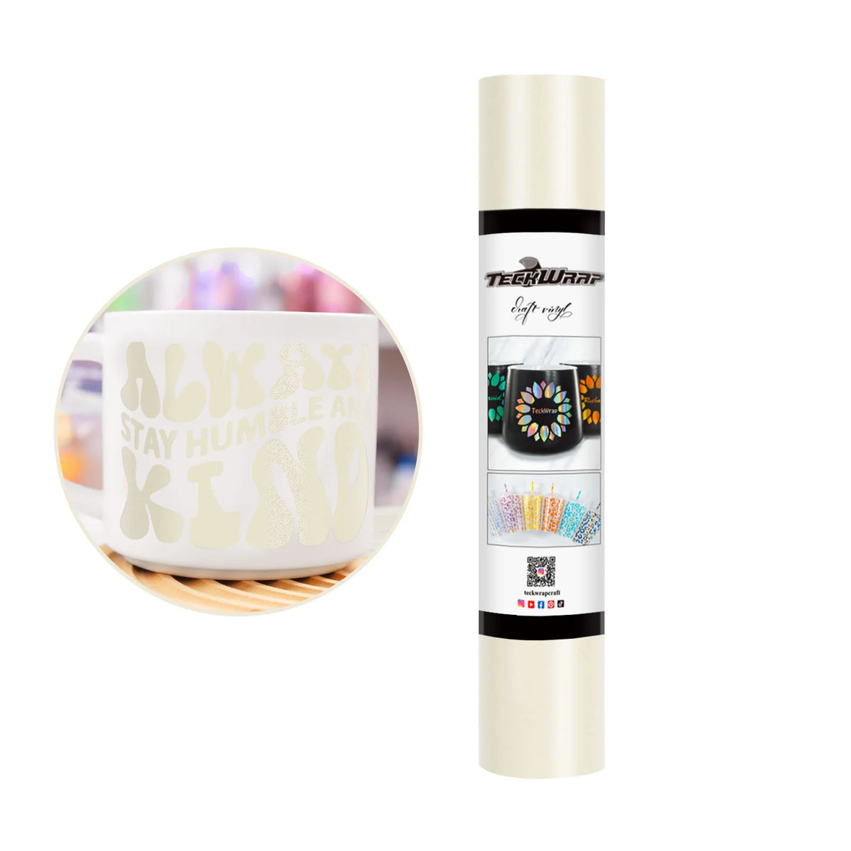 Matte Permanent Adhesive Vinyl Folie - TeckWrap Craft Europe