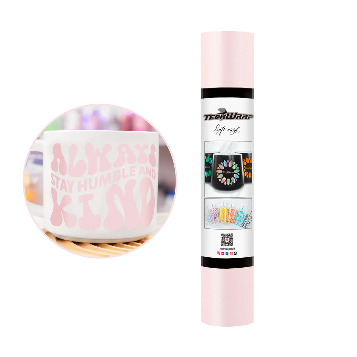Matte Permanent Adhesive Vinyl Folie - TeckWrap Craft Europe
