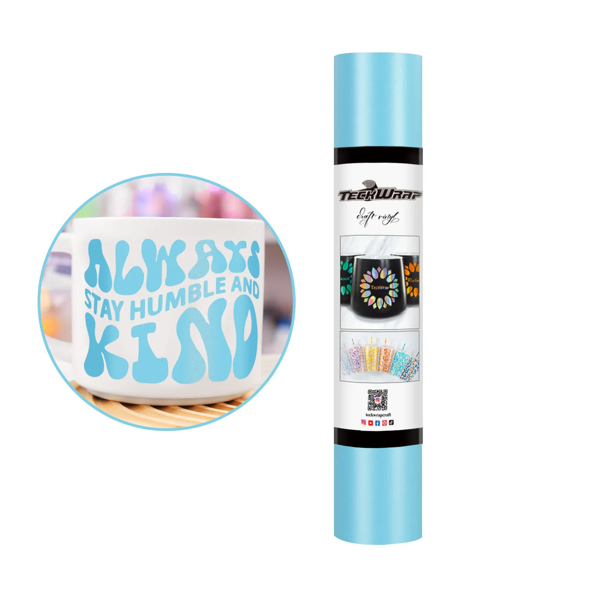 Matte Permanent Adhesive Vinyl Folie - TeckWrap Craft Europe
