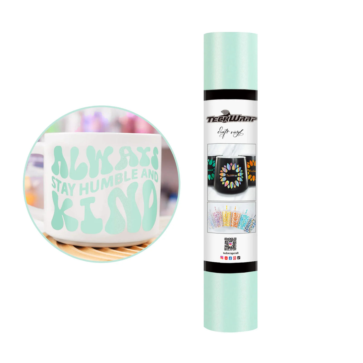 Matte Permanent Adhesive Vinyl Folie - TeckWrap Craft Europe