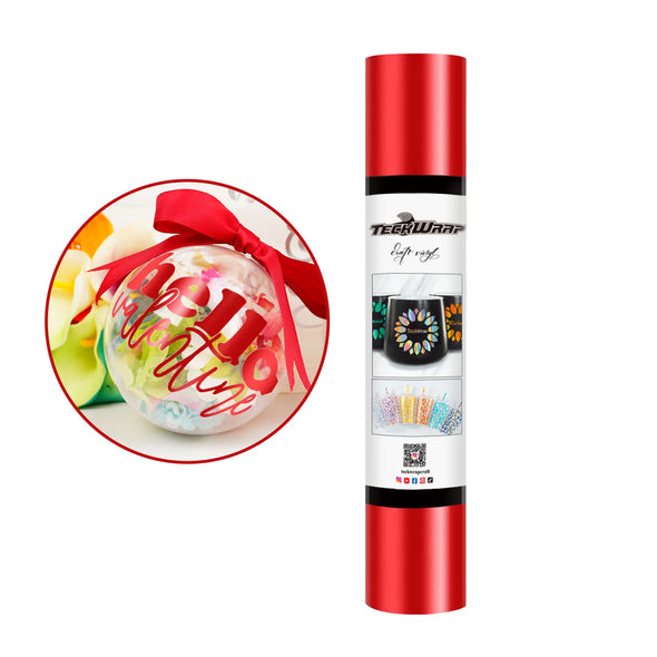 Metallic Satin Chrome Permanent Adhesive Vinyl Folie - TeckWrap Craft Europe