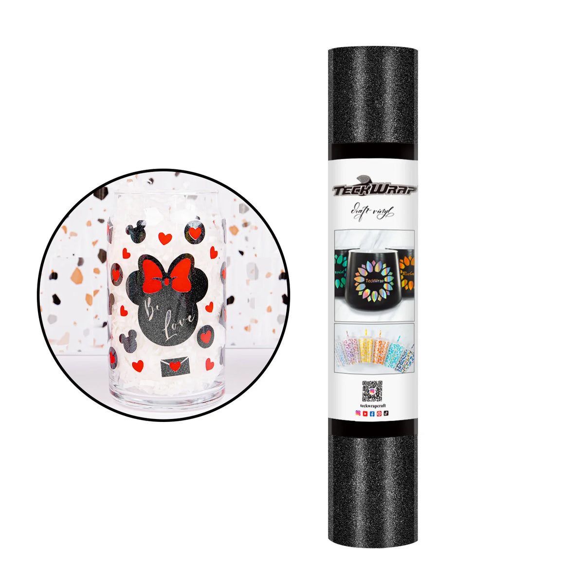 Shimmer Permanent Adhesive Craft Vinyl Folie - TeckWrap Craft Europe