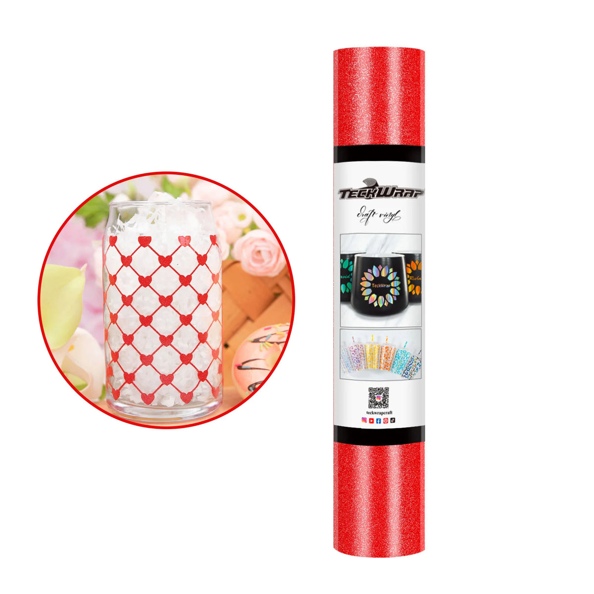 Shimmer Permanent Adhesive Craft Vinyl Folie - TeckWrap Craft Europe