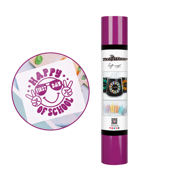 Glossy Permanent Adhesive Vinyl Folie - TeckWrap Craft Europe