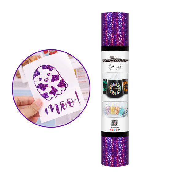 Permanent Holographic Sparkle Adhesive Craft Vinyl Foile - TeckWrap Craft Europe