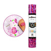 Holographic Glass Flower Adhesive Vinyl Roll - TeckWrap Craft Europe