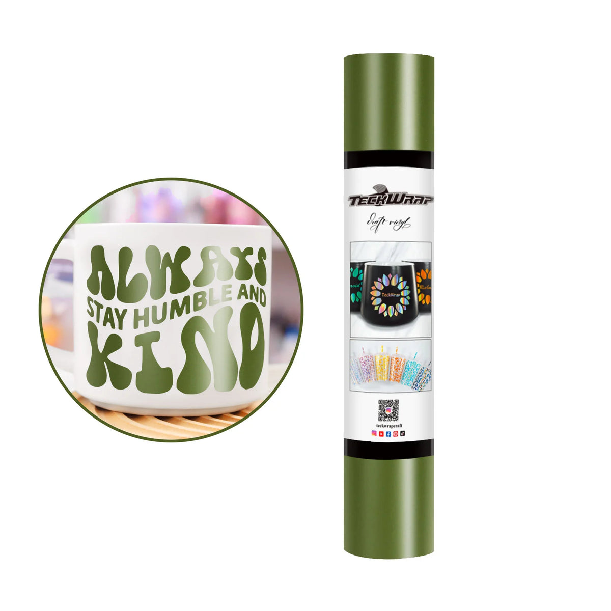 Matte Permanent Adhesive Vinyl Folie - TeckWrap Craft Europe