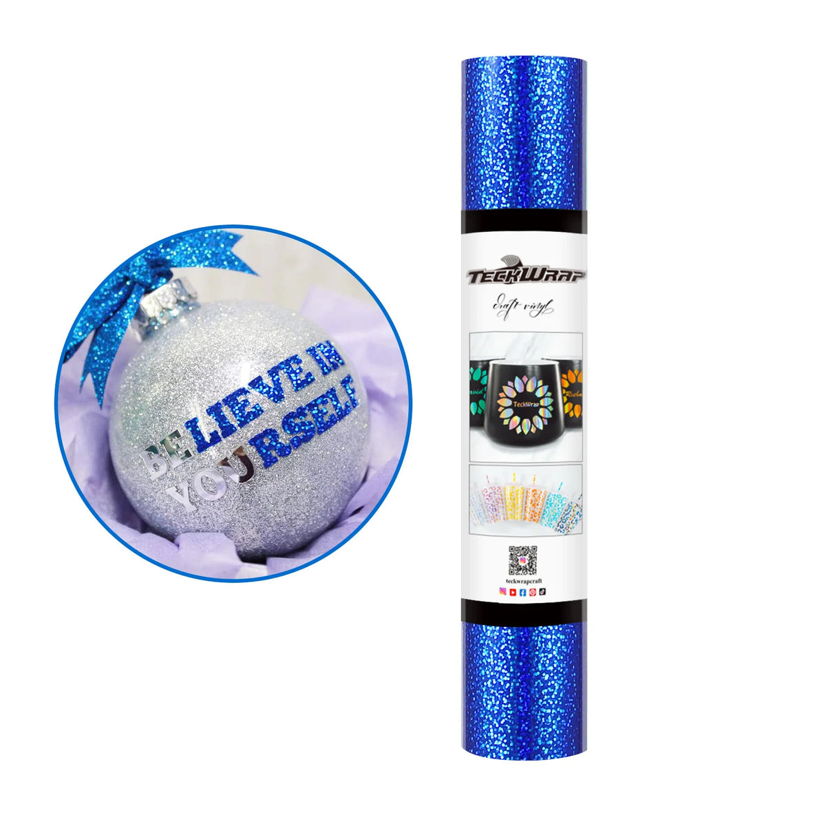 Permanent Holographic Sparkle Adhesive Craft Vinyl Foile - TeckWrap Craft Europe