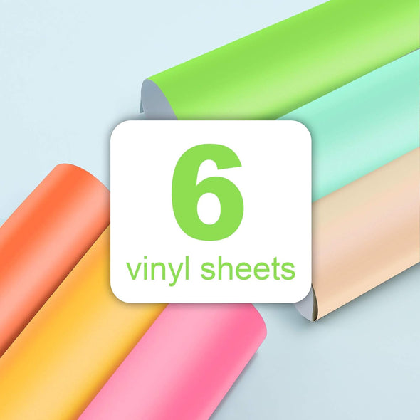 TECKWRAP Glow in the Dark Self Adhesive Vinyl Sheets 6 Sheets/Pack - TeckWrap Craft Europe