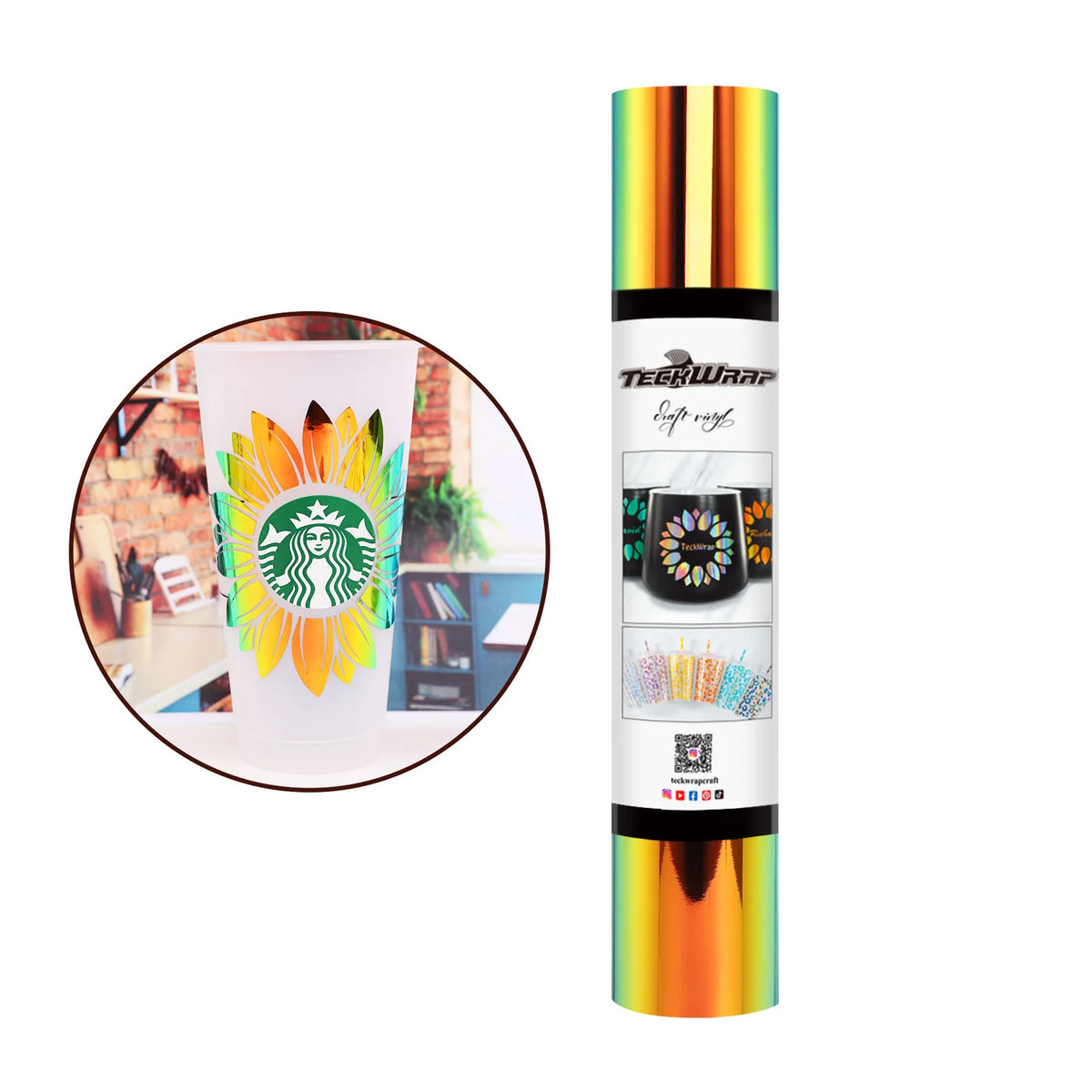 Opal Adhesive Craft Vinyl Foil Roll - TeckWrap Craft Europe