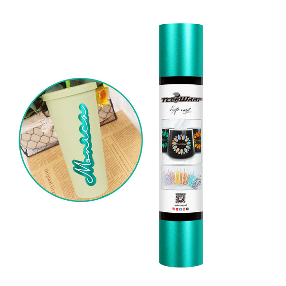 Metallic Satin Chrome Permanent Adhesive Vinyl Folie - TeckWrap Craft Europe