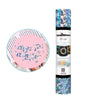 Holographic Glass Flower Adhesive Vinyl Roll - TeckWrap Craft Europe