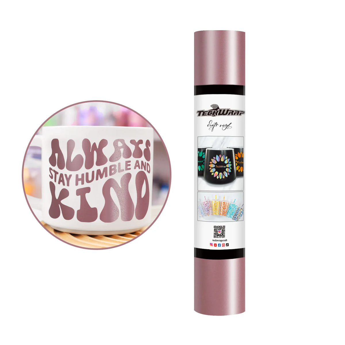 Matte Permanent Adhesive Vinyl Folie - TeckWrap Craft Europe