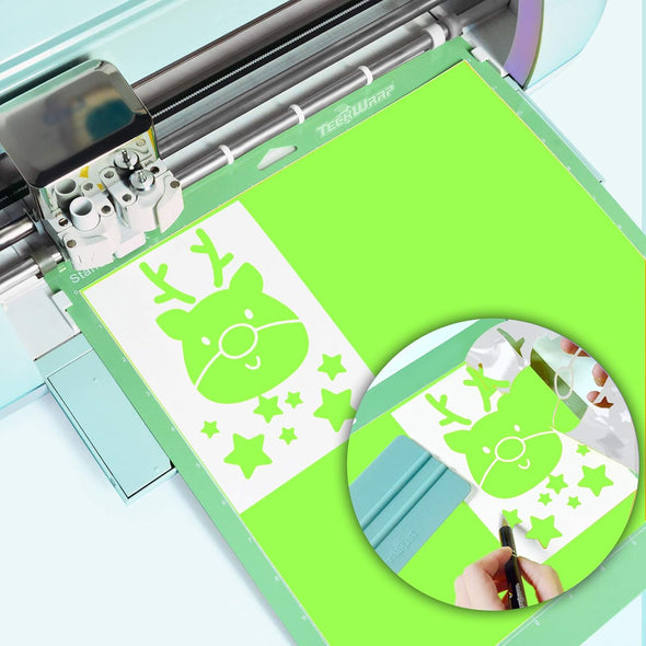 TECKWRAP Glow in the Dark Self Adhesive Vinyl Sheets 6 Sheets/Pack - TeckWrap Craft Europe