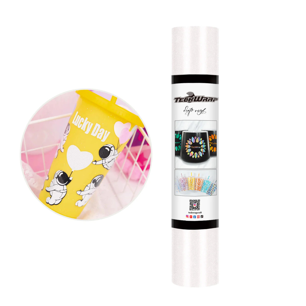 Shimmer Permanent Adhesive Craft Vinyl Folie - TeckWrap Craft Europe