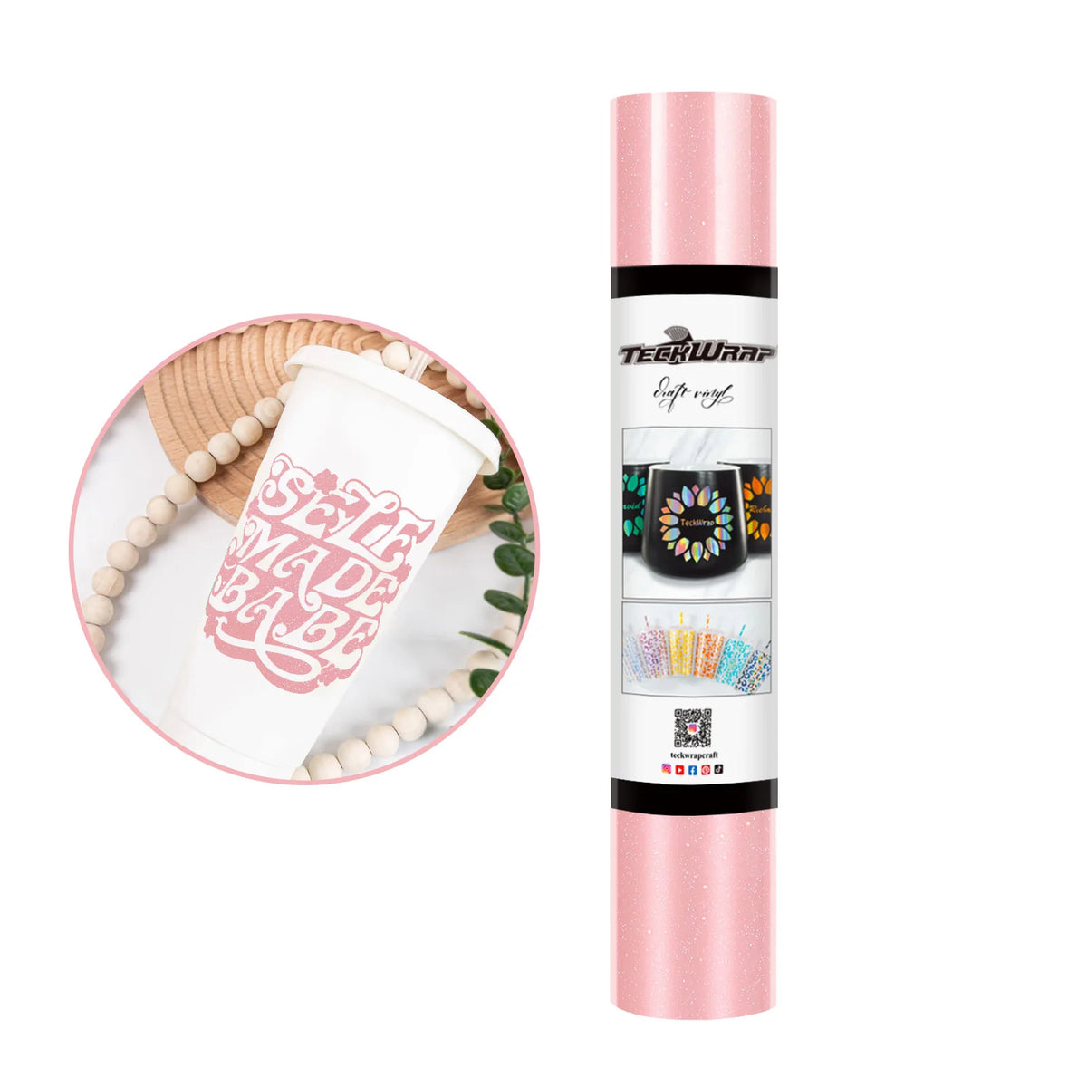 Shimmer Permanent Adhesive Craft Vinyl Folie - TeckWrap Craft Europe