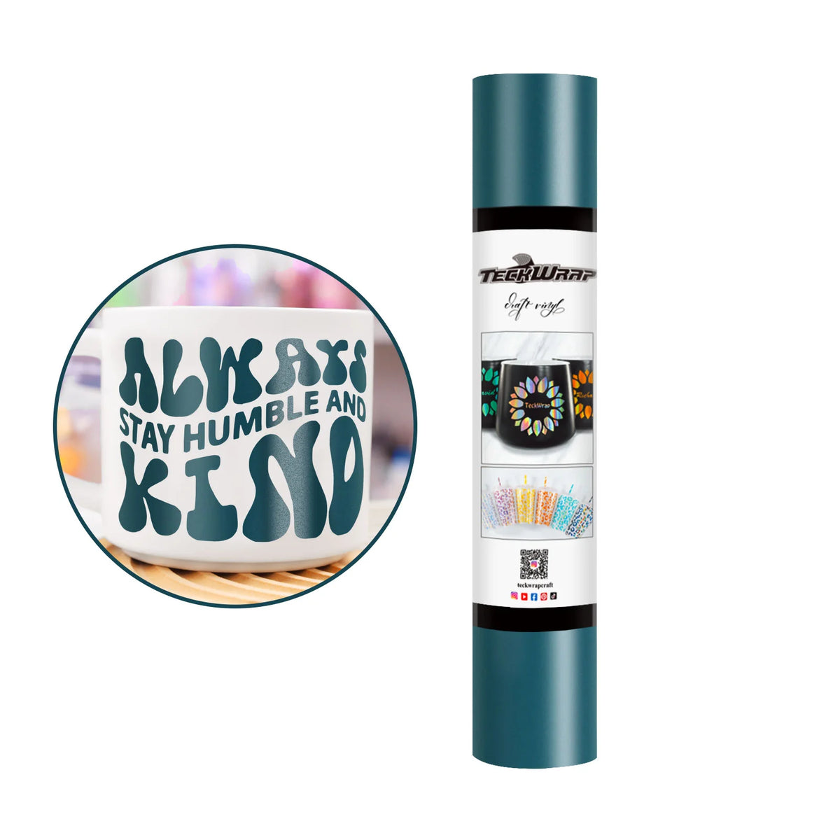 Matte Permanent Adhesive Vinyl Folie - TeckWrap Craft Europe