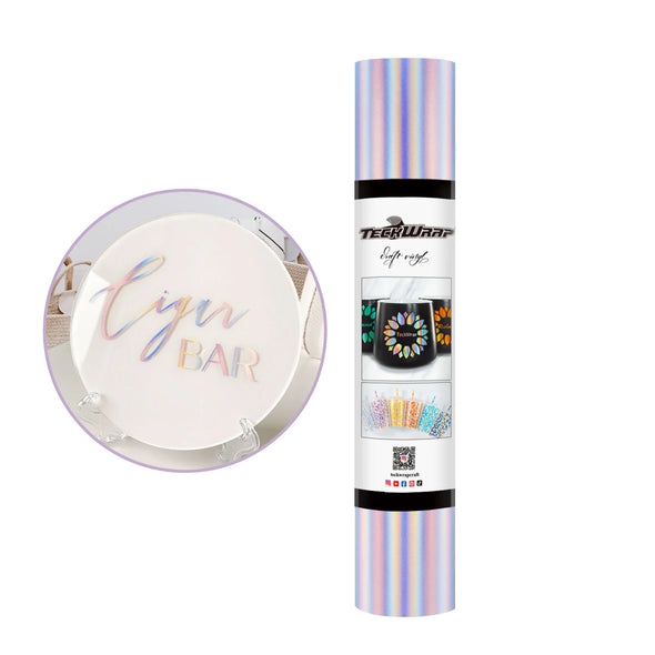 Metallic Satin Chrome Permanent Adhesive Vinyl Folie - TeckWrap Craft Europe