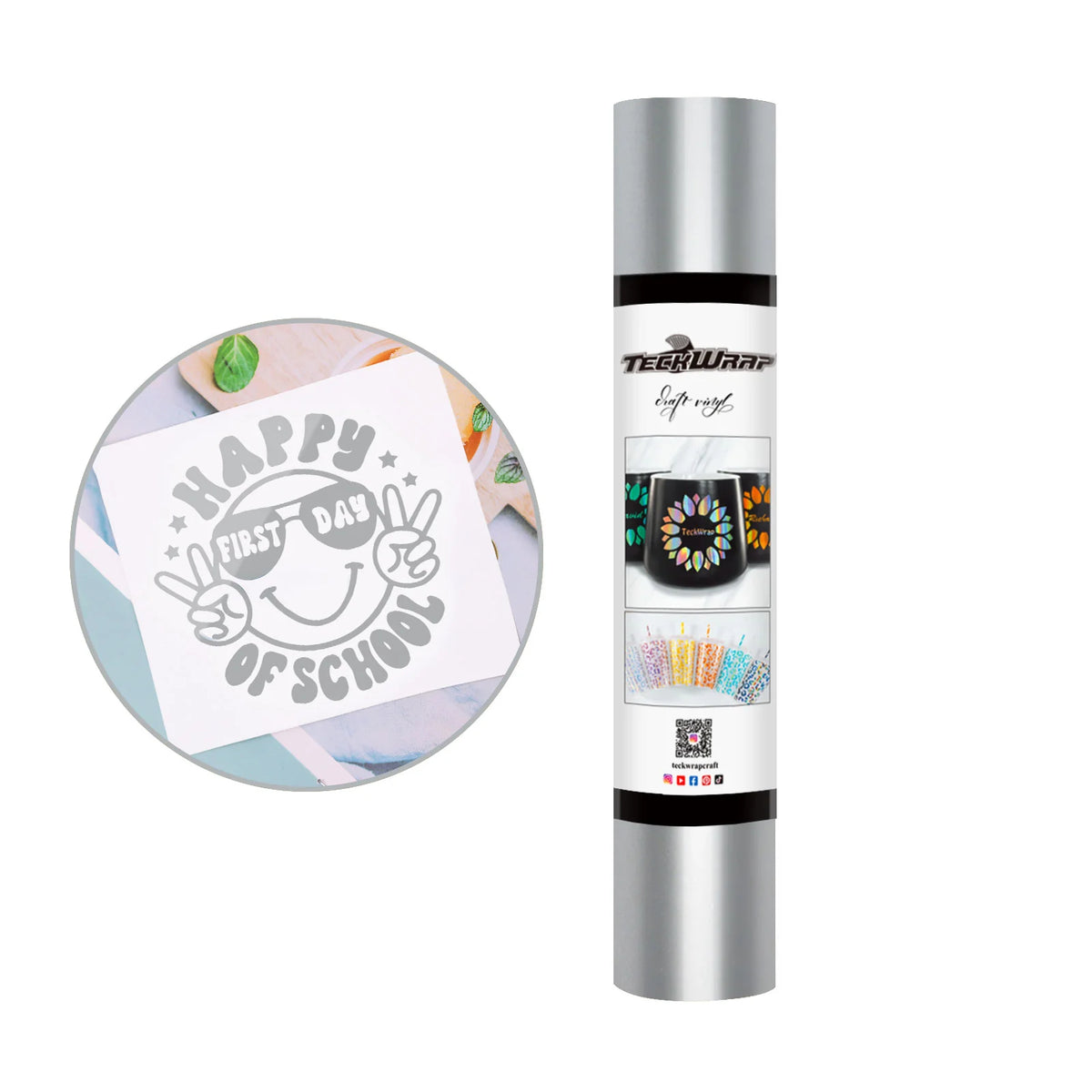 Glossy Permanent Adhesive Vinyl Folie - TeckWrap Craft Europe