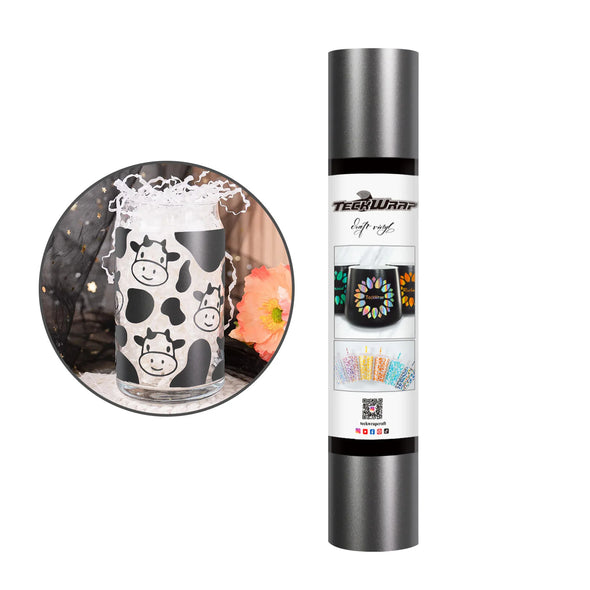 Metallic Satin Chrome Permanent Adhesive Vinyl Folie - TeckWrap Craft Europe