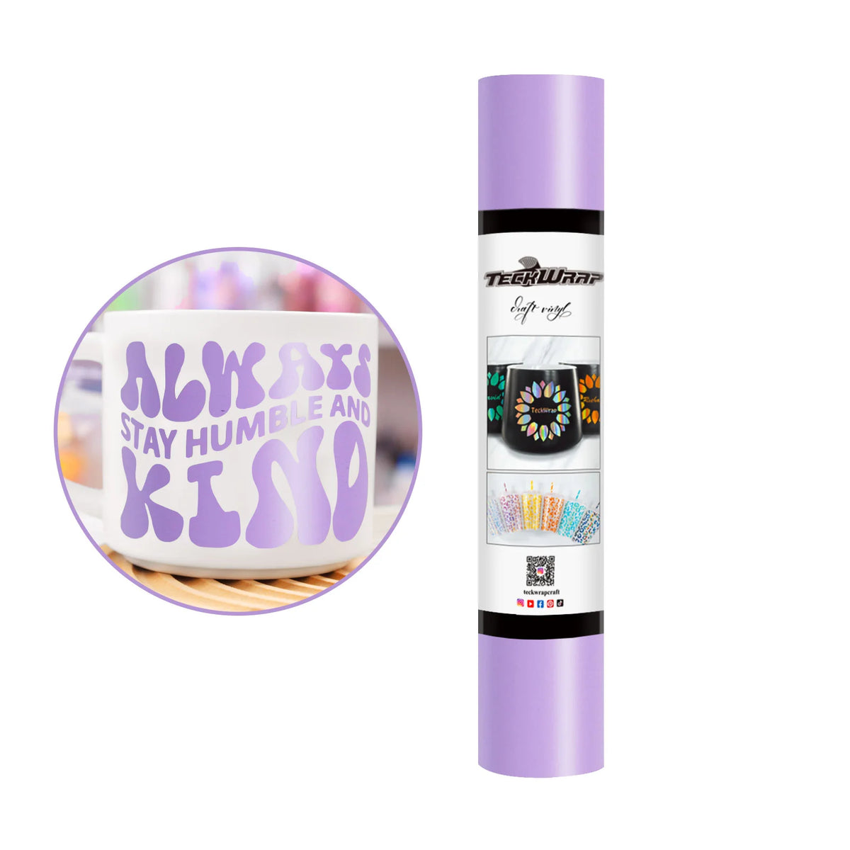 Matte Permanent Adhesive Vinyl Folie - TeckWrap Craft Europe