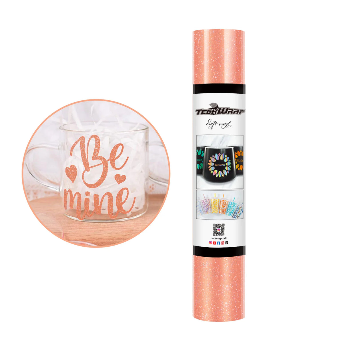 Shimmer Permanent Adhesive Craft Vinyl Folie - TeckWrap Craft Europe