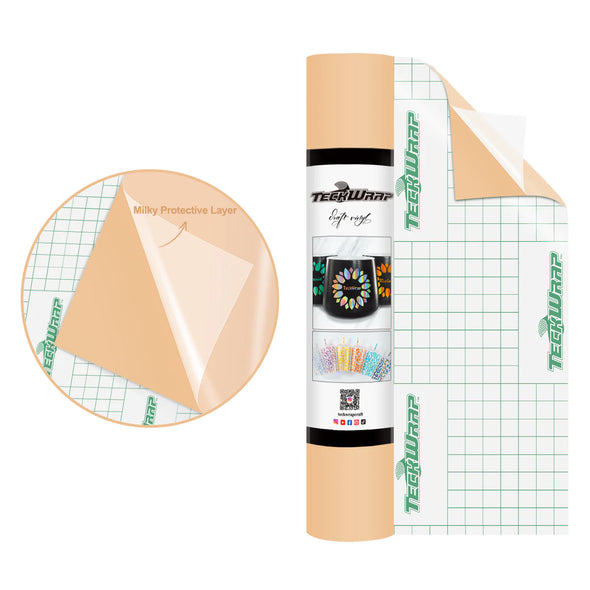 Super Matte Permanent Adhesive Vinyl Folie with Protective Layer - TeckWrap Craft Europe