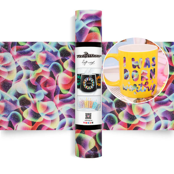 Glitter Brush Adhesive Vinyl Foil - TeckWrap Craft Europe