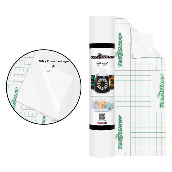 Super Matte Permanent Adhesive Vinyl Folie with Protective Layer - TeckWrap Craft Europe