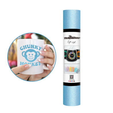 Glitter Permanent Adhesive Craft Vinyl Folie - TeckWrap Craft Europe