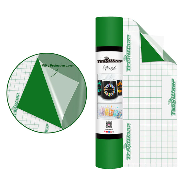 Super Matte Permanent Adhesive Vinyl Folie with Protective Layer - TeckWrap Craft Europe