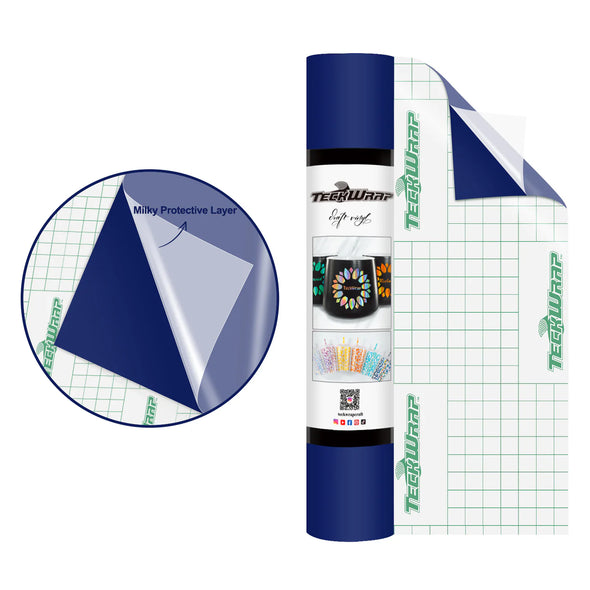 Super Matte Permanent Adhesive Vinyl Folie with Protective Layer - TeckWrap Craft Europe