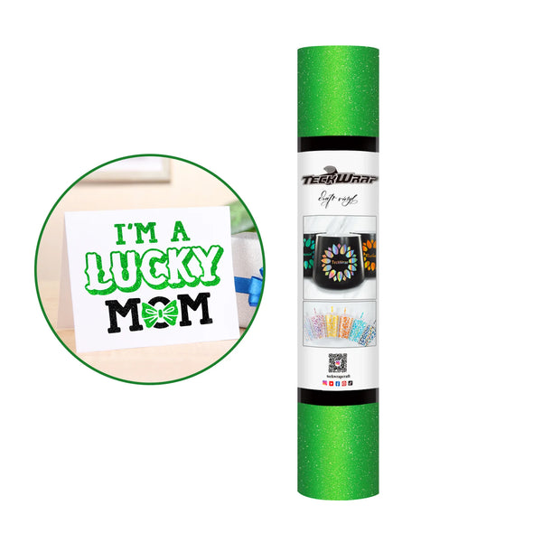 Glitter Permanent Adhesive Craft Vinyl Folie - TeckWrap Craft Europe