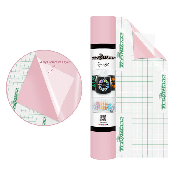 Super Matte Permanent Adhesive Vinyl Folie with Protective Layer - TeckWrap Craft Europe