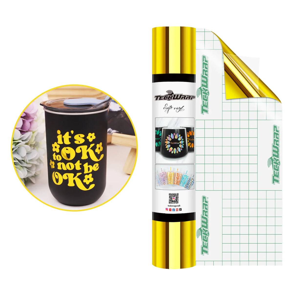 Bubble Free Mirror Chrome Adhesive Vinyl - TeckWrap Craft Europe
