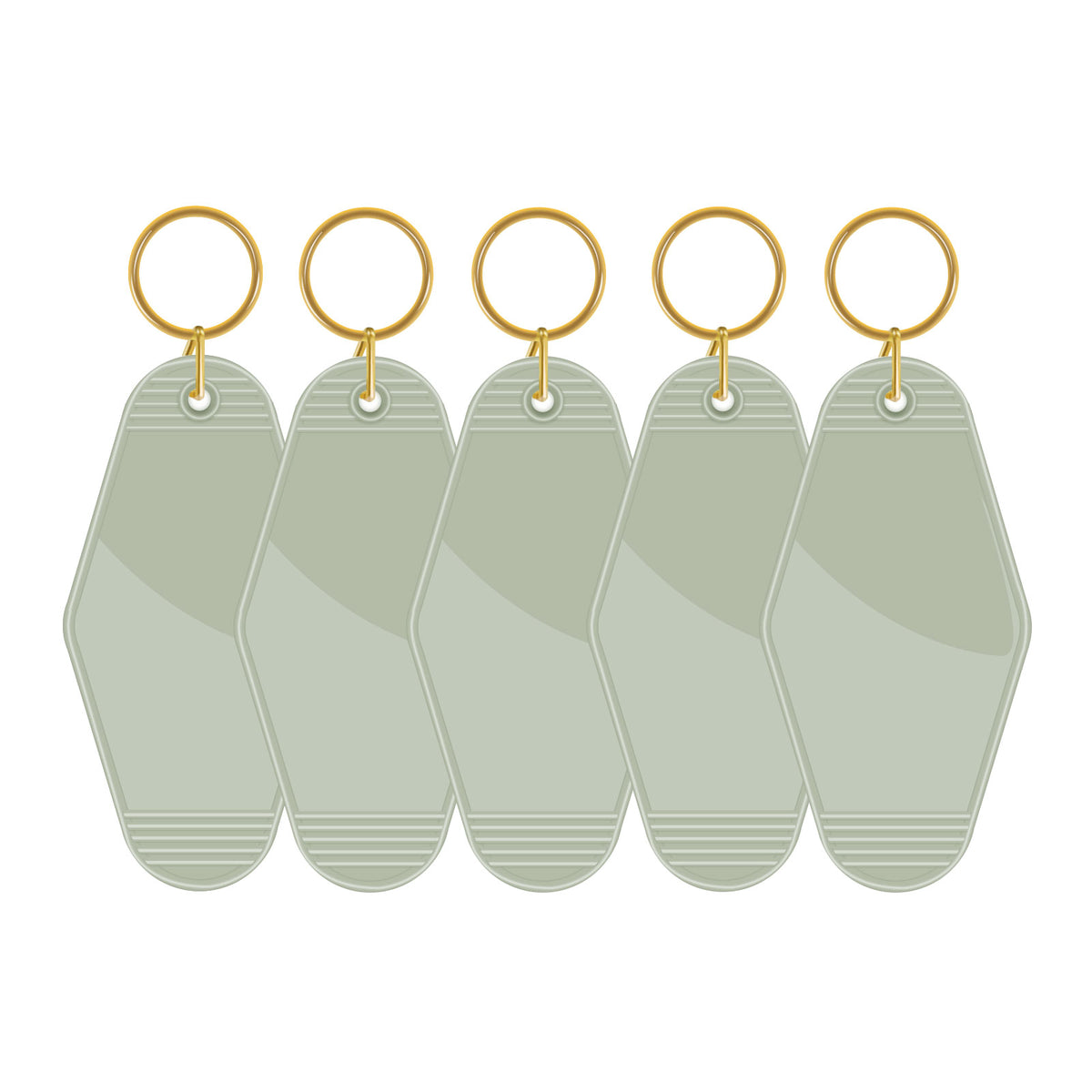 Motel Keychains Blanks 5 in a pack - TeckWrap Craft Europe