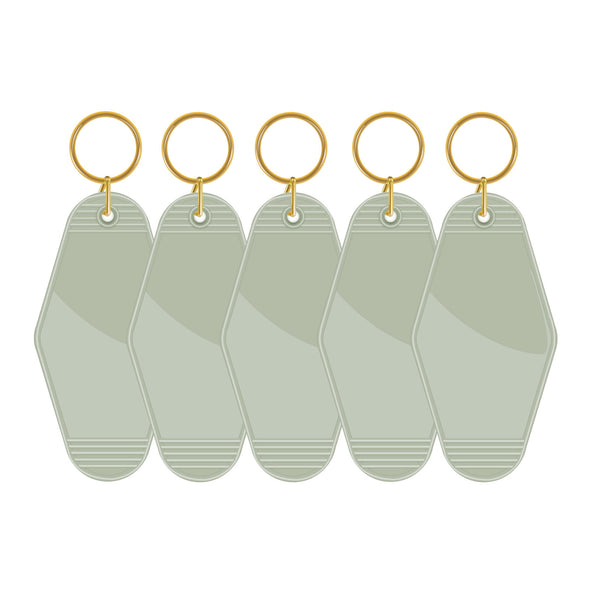 Motel Keychains Blanks 5 in a pack - TeckWrap Craft Europe