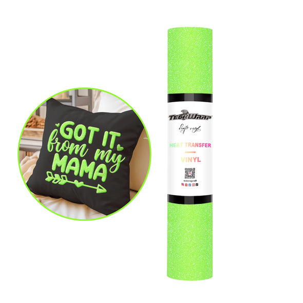 Glitter PUFF Heat Transfer Vinyl - TeckWrap Craft Europe