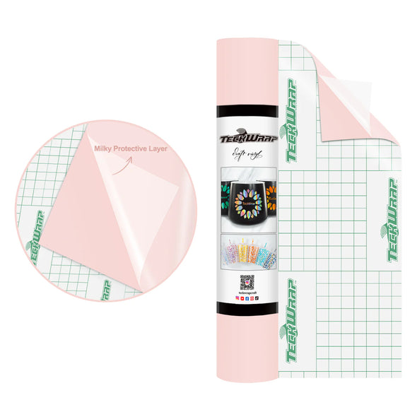 Super Matte Permanent Adhesive Vinyl Folie with Protective Layer - TeckWrap Craft Europe