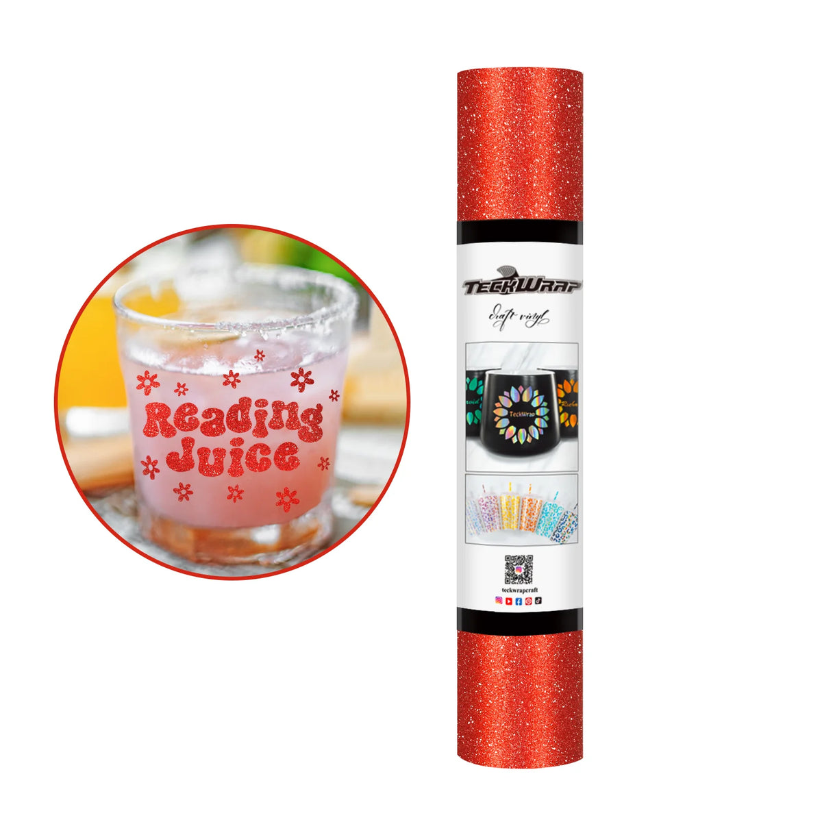 Burst Glitter Adhesive Vinyl - TeckWrap Craft Europe