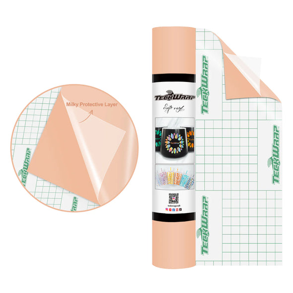 Super Matte Permanent Adhesive Vinyl Folie with Protective Layer - TeckWrap Craft Europe